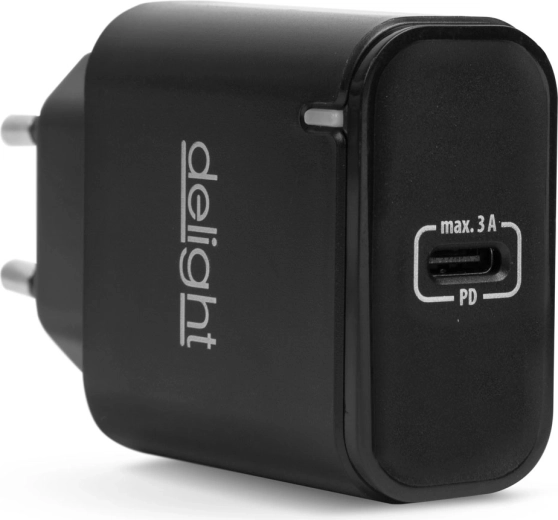 Adaptador de red USB-C PD de 20 W negro