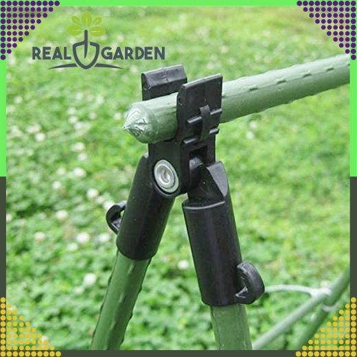 Conector en T articulado superior para varillas de jardín de 9 mm, 10 uds.