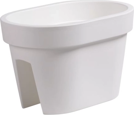 Macetero para barandilla Lofly Railing 39,6 cm blanco