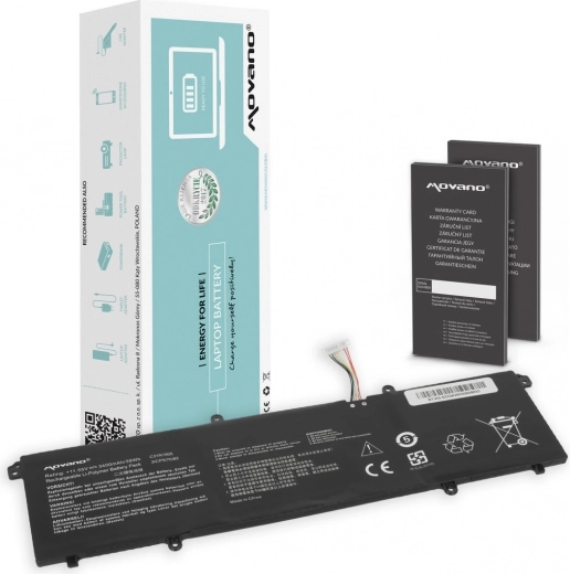 Batería Movano C31N1905 para ASUS VivoBook S14/S15 (3400 mAh, 39 Wh)