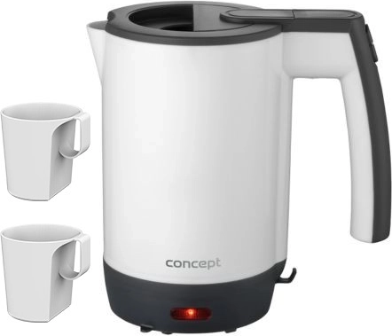 Hervidor eléctrico de viaje Concept travel 0,5 l con 2 tazas