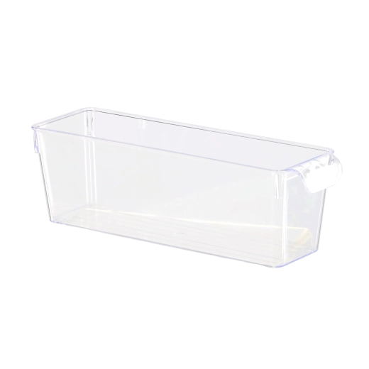 Organizador transparente para nevera con tapa 10 × 32,5 × 10,5 cm