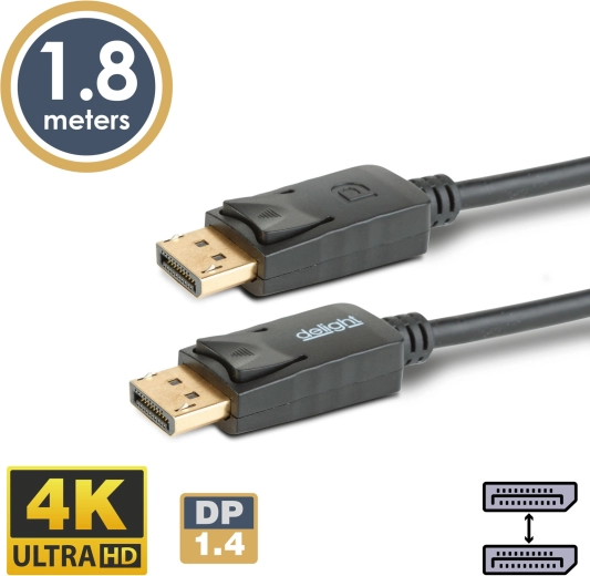 Cable DisplayPort 1.4 a DisplayPort 4K, 1,8 m
