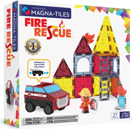 MAGNA-TILES construcción magnética Bomberos (27 piezas)