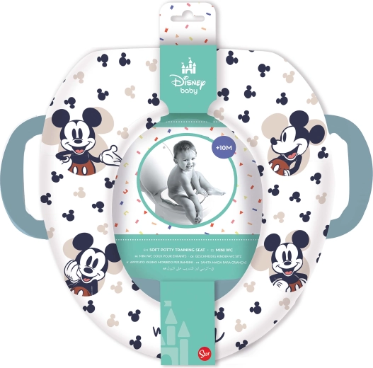Asiento infantil de WC blando con asas MICKEY