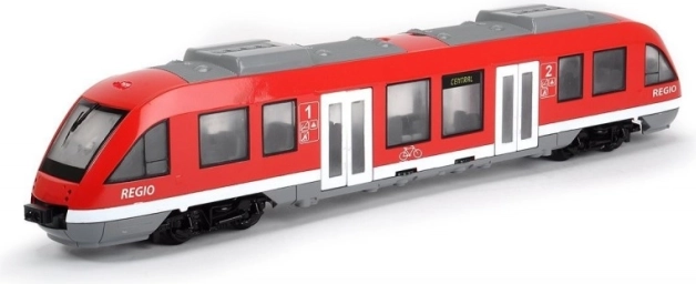 Tren urbano rojo REGIO con puertas abatibles de Dickie Toys