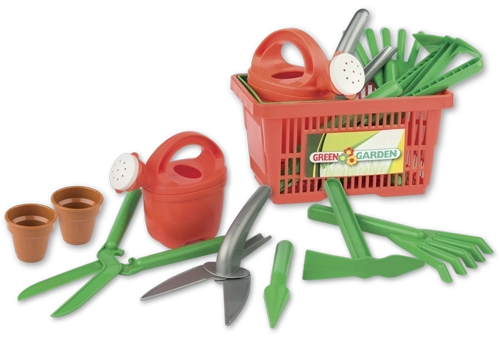 Juego de jardinería en cesta para niños Androni, 9 piezas
