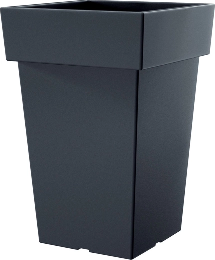 Macetero alto Lofly Square antracita 19,3 × 19,3 × 29,3 cm