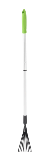 Rastrillo telescópico de jardín 77,5–112 cm