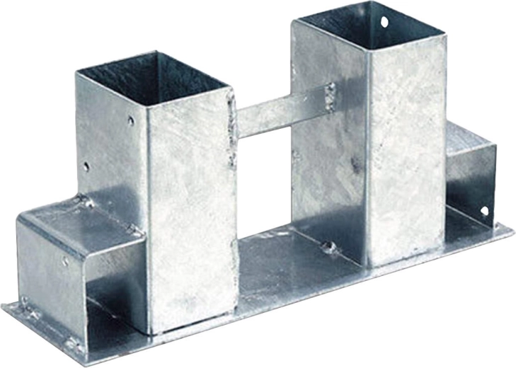 Soporte para leña, galvanizado en caliente, 340 × 150 mm