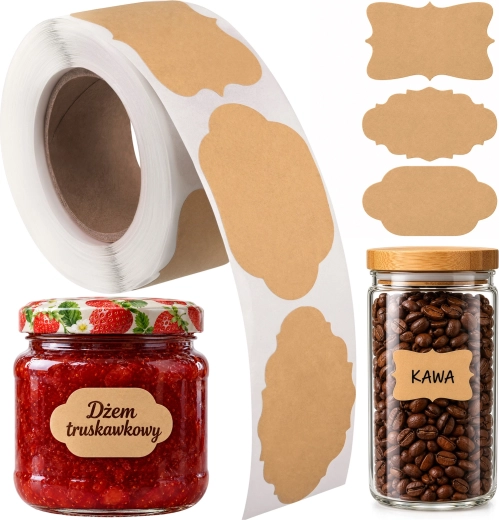 Etiquetas adhesivas Maaleo para especieros y tarros – 300 unidades