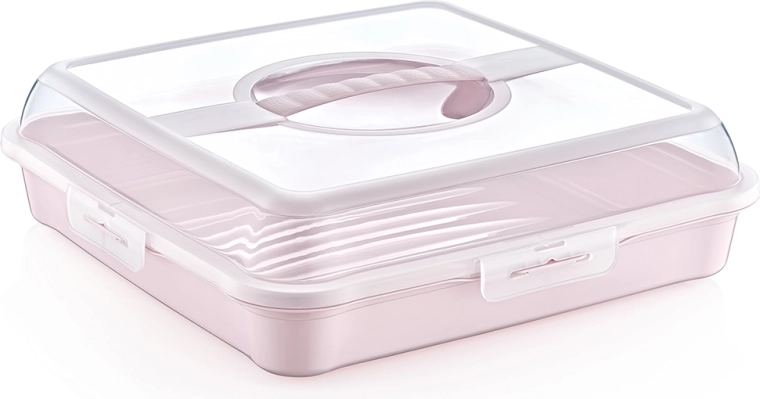 Party-Butler caja para tarta y pasteles nordic pink 34,5 × 34,5 × 10,5 cm
