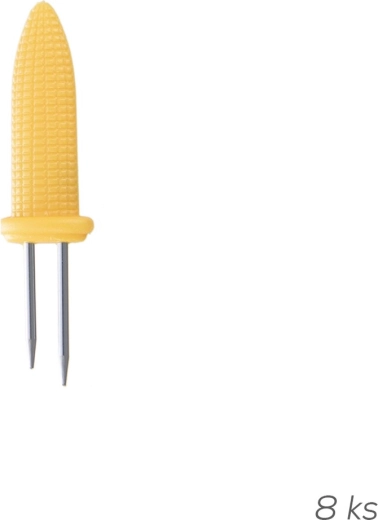 Soportes para mazorcas de maíz de acero inoxidable y plástico UH (8 uds)