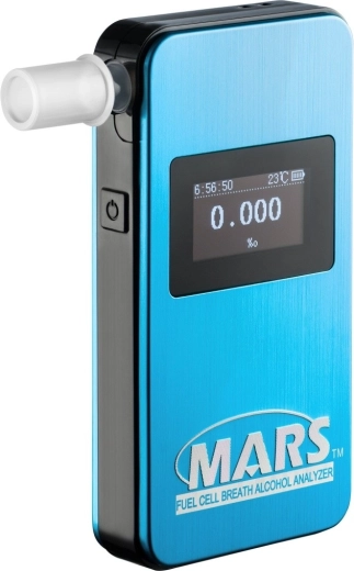 Alcoholímetro electroquímico Alcovisor Mars BT azul