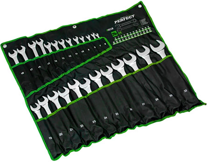 Juego de llaves combinadas Stalco pulidas 6–22 mm (8 uds.)