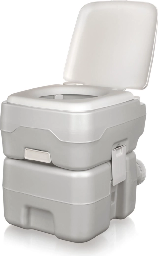 Inodoro químico portátil 20 l / 14 l, gris