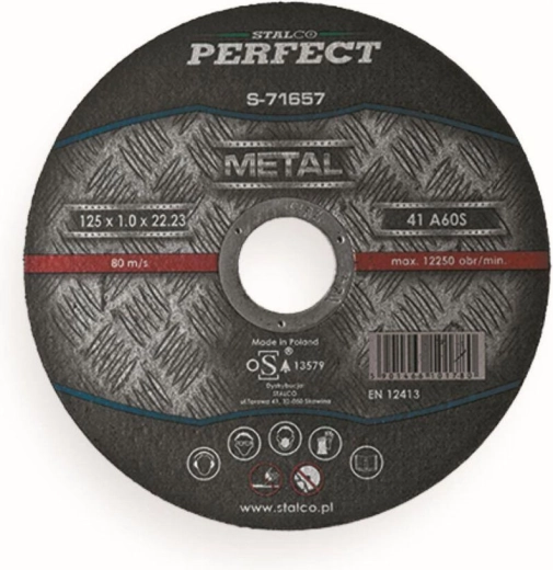 Disco de corte para acero e inox 150 × 1,5 × 22,23 mm STALCO