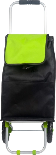 Bolsa de la compra con ruedas RIO 25 l, negra/verde
