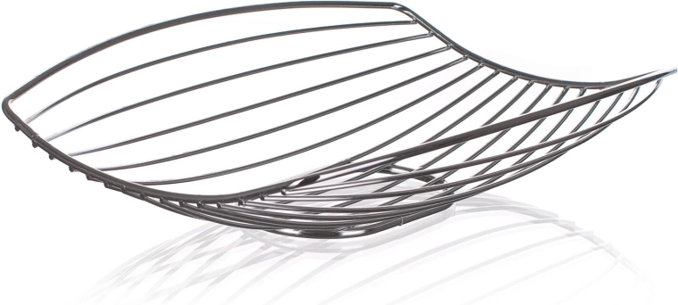 Cesta para fruta Linea cromada 30 × 20,5 × 7 cm