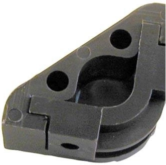 Soporte para barra de escalera, plástico, marrón (10 uds)