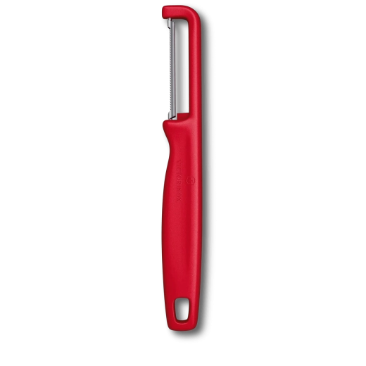 Pelador VICTORINOX Iota con hoja dentada, rojo