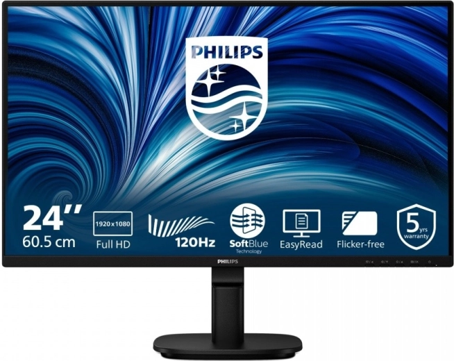 Monitor IPS de 23,8" 120 Hz con HDMI, DisplayPort, VGA y altavoces