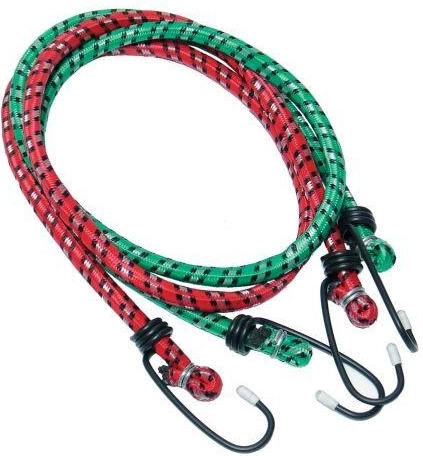 Correas elásticas de sujeción con ganchos 1,0 m x 10 mm (2 uds)