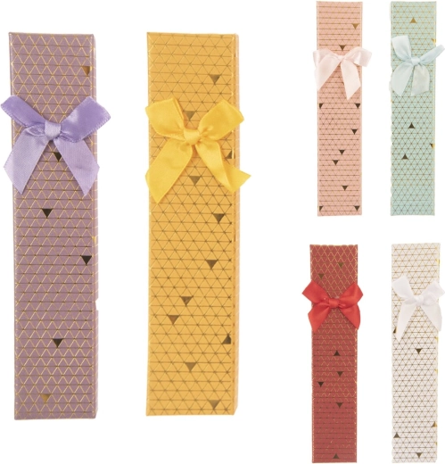 Cajita de regalo de papel 4 × 19 cm, surtido 6 variantes