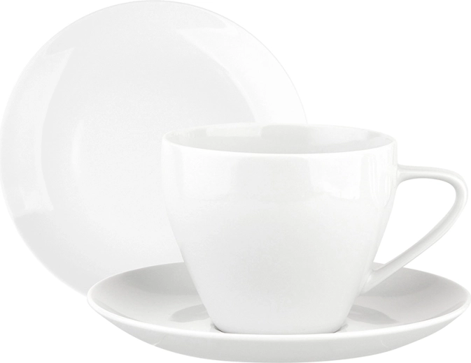 Servicio de café MariaPaula Moderna blanco 18 piezas (para 6 personas)