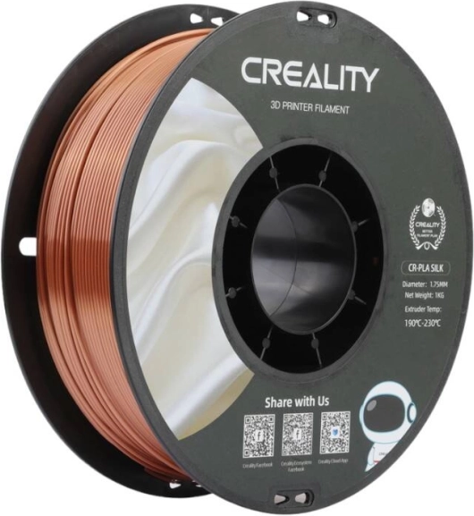 Filamento CR-PLA Silk Creality cobrizo