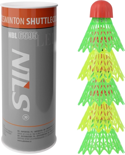 Volantes de crossminton con LED NILS NBL6595 – 5 uds.