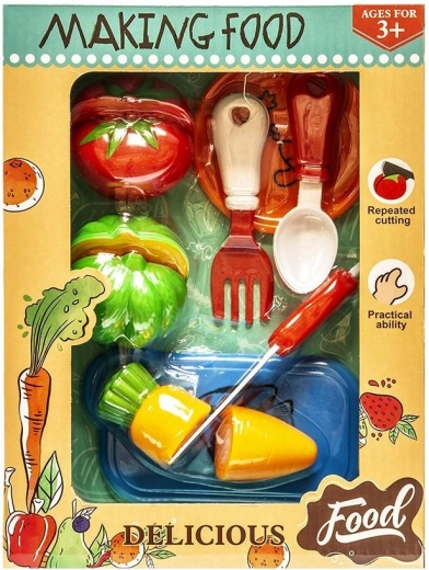 Set pequeño de verduras para cortar con accesorios