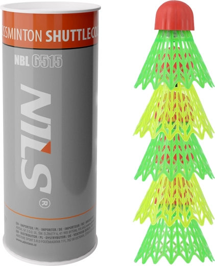 Volantes de crossminton NILS NBL6515, 5 uds