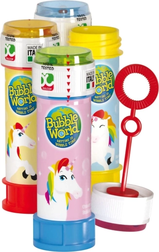 Pompas de jabón con motivo de Unicornio