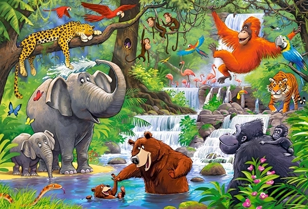 Rompecabezas maxi animales de la jungla – 40 piezas CASTORLAND
