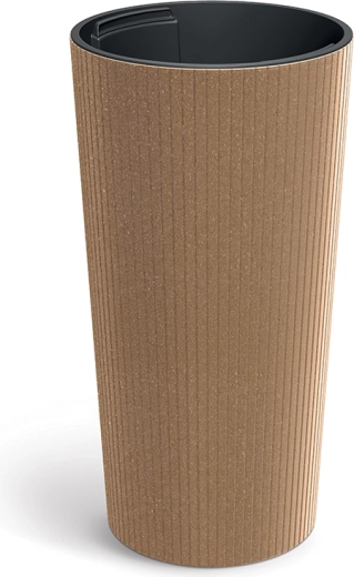 Maceta Lamia Slim Eco Wood 25 cm Naturo