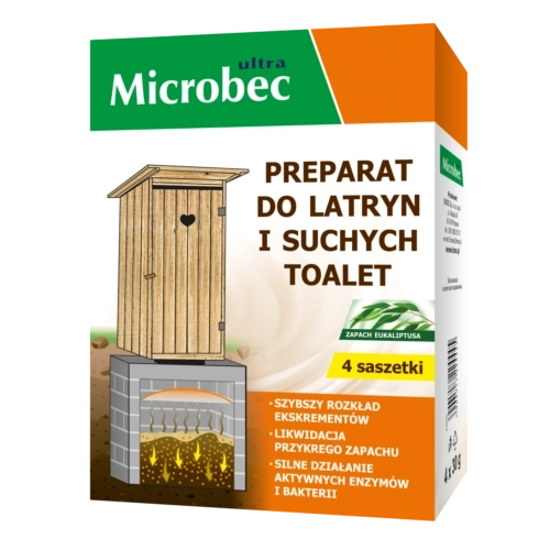 Microbec preparado biológico para fosas y baños secos con eucalipto