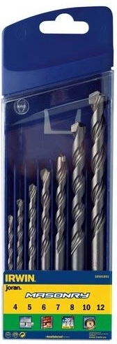 Juego de brocas para mampostería IRWIN Masonry 4–12 mm, 7 piezas