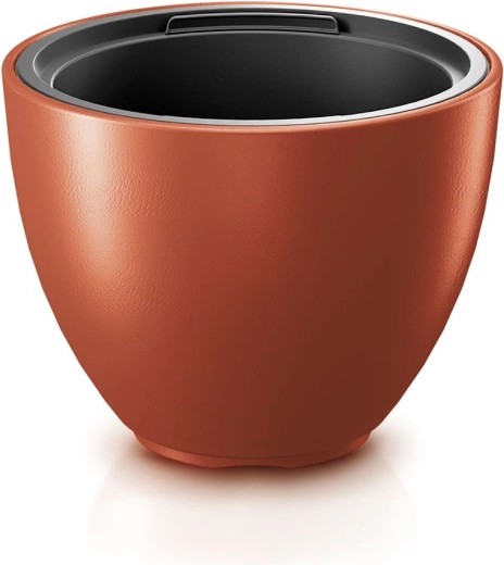 Macetero con inserto de 56,9 cm, color cobre