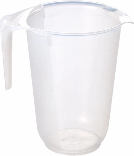 Jarra medidora de plástico con pico vertedor 1 l HEIDRUN