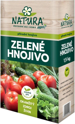NATURA abono verde – fertilizante orgánico natural en pellets 1,5 kg