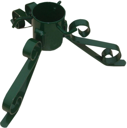 Soporte metálico para árbol de Navidad verde