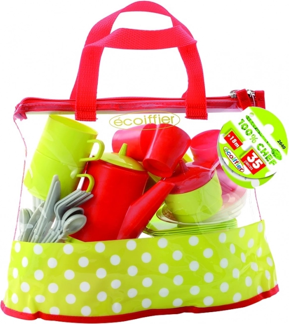 Juego de té y set de vajilla para niños