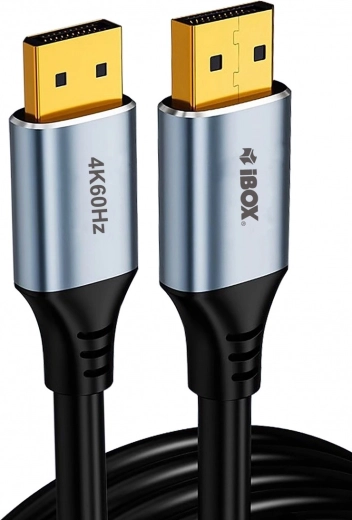 Cable DisplayPort 4K 60 Hz con conectores dorados 2 m