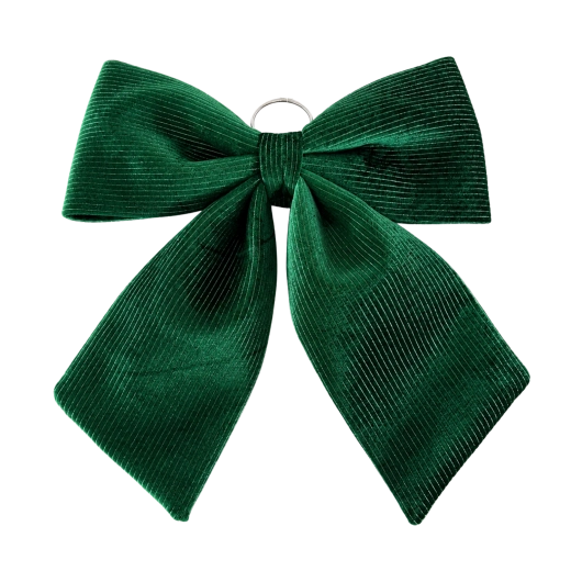 Cocarda verde navideña 44 cm - 1 pieza