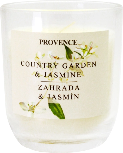 Vela en vaso de cristal Jardín y jazmín 158 g