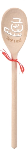 Cuchara de madera ovalada SNĚHULÁK 30 cm