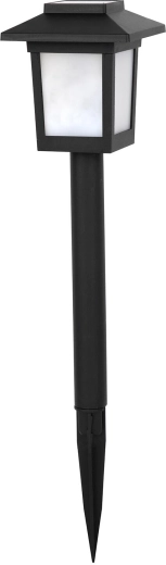 Lámpara solar de jardín 10 LED, 36 cm, negra