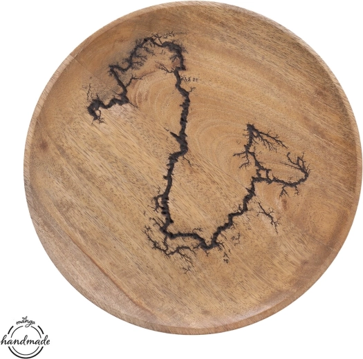 Bandeja de madera de mango MANGO electric, Ø 26 cm