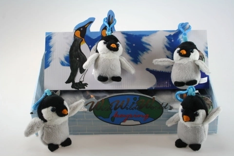 Llavero de peluche con pingüino 9 cm